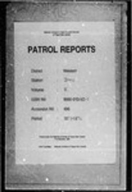 Patrol Reports. Western District, Daru, 1973 - 1974