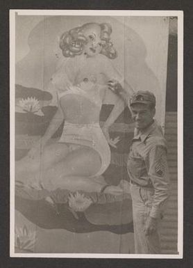 [Supply Sergeant with Pin-Up Painting]