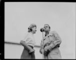 U.S.O. performers Bob Hope and Frances Langford