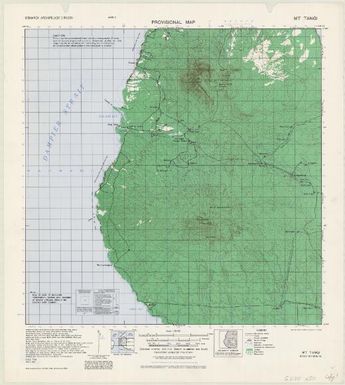 Bismarck Archipelago 1:50,000 provisional map (Mt Tangi)