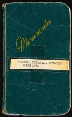 Amerson, Wislocki, Leewards, March 1964