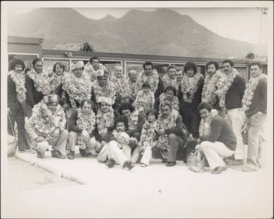 East Tamaki Rugby club touring party, Rarotonga, 1978