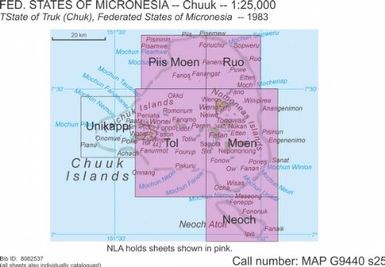 State of Truk (Chuk), Federated States of Micronesia / produced by the United States Geological Survey