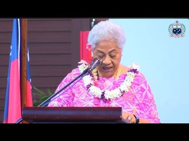 PM Fiame Naomi Matā'afa - International Fire Fighters Day (02 May 2025)