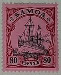 Stamp: Samoan Eighty Pfennig