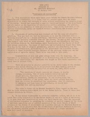 [Memorandum by Mr. Ferdinand Eberstadt]