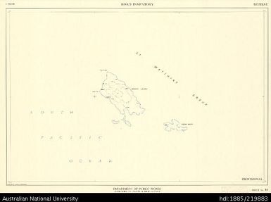 Papua New Guinea, Mussau, Road Inventory Series, Sheet 44, 1:250 000, 1967