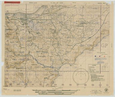 Island of Guam: Agana Bay - Special Air and Gunnery Target Map