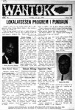 Wantok Niuspepa--Issue No. 0094 (June 19, 1974)