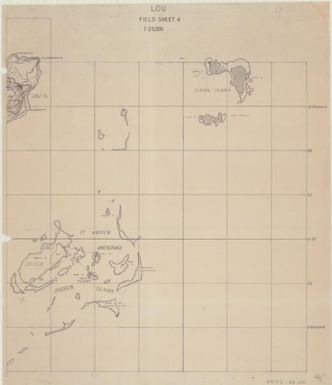 [Admiralty Islands 1:20,000 field sheet] (Lou field sheet 4)