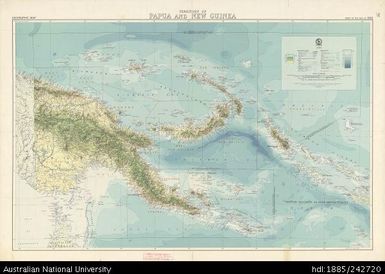 Papua New Guinea, Territory of Papua and New Guinea, NMP-65-138, 1969, 1:2 500 000