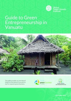 Guide to green entrepreneurship in Vanuatu.