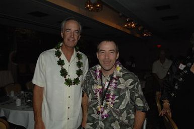 [Assignment: 48-DPA-09-28-08_SOI_K_NPS_Vol_AZ] President's Call to Service Award ceremony and reception for volunteers at the U.S.S. Arizona Memorial, Pearl Harbor, Honolulu, Hawaii, with Secretary Dirk Kempthorne [joining the National Park Service's Chief Historian for the Memorial, Daniel Martinez, among the dignitaries on hand] [48-DPA-09-28-09_SOI_K_NPS_Vol_AZ_IOD_4699.JPG]