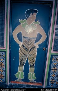 Samoa - Coconuts Beach Club, Upolu Fale Mural