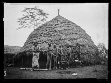 Group of Nine Melanesian Men