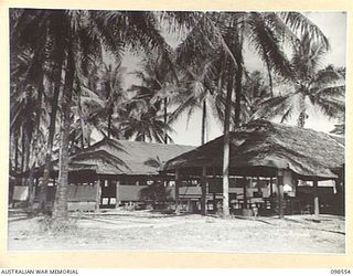 LAE, NEW GUINEA. 1945-10-22. THE OTHER RANK'S MESS AND RECREATION ROOM AT HEADQUARTERS AUSTRALIAN ARMY CANTEENS SERVICE