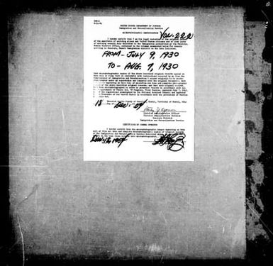 Volume 222: July 9, 1930 - August 7, 1930