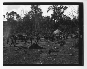 [Servicemen Walking Along Dirt Path on Guadalcanal]