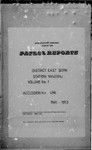 Patrol Reports. East Sepik District, Yangoru, 1949 - 1953