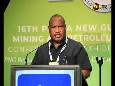 MARAPE OPENS MINING CONFERENCE