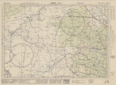 Australian aeronautical map (Sheet J8)