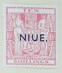 Stamp: New Zealand - Niue Ten Shillings