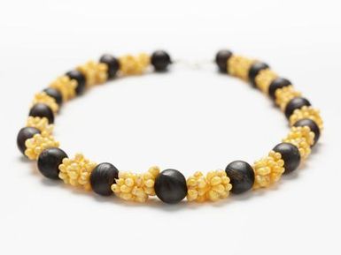 Pupu and puka seed necklace