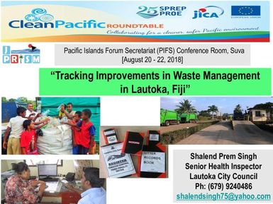 Tracking improvements in waste management in Lautoka, Fiji