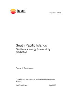 South Pacific Islands - Geothermal energy for electricity production