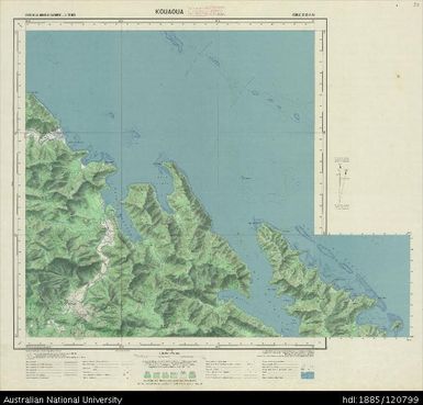 New Caledonia, Kouaoua, Sheet SF-58-X-2d, 1:50 000