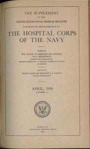 Hospital Corps Quarterly 5, April 1918