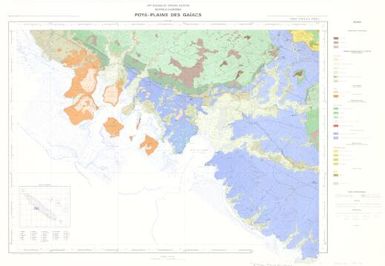 Carte geologique des Territoires d'Outre-mer Nouvelle Caledonie: Poya-Plaine des Gaiacs (Sheet 17)