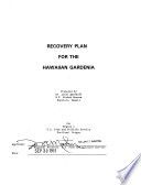 Recovery plan for the Hawaiian gardenia