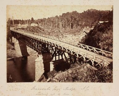 Manawatu Gorge Bridge, N.Z. From the album: Views of New Zealand Scenery/Views of England, N. America, Hawaii and N.Z.