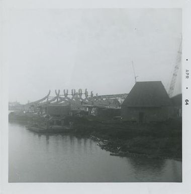 Hawaii Pavilion Under Construction for 1964 World's Fair