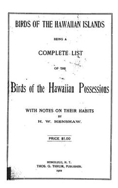 Birds of the Hawaiian Islands