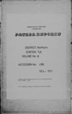 Patrol Reports. Northern District, Tufi, 1954 - 1955