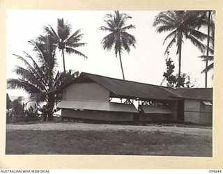 PALMALMAL, JACQUINOT BAY, NEW BRITAIN, 1945-09-01. THE MESS, HQ 11 DIVISION