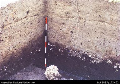 SAD/III, South West corner with pumice band on South and West profiles