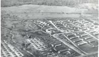 Ninth General Hospital. World War II. Goodenough, New Guinea. Aerial View of Camp.