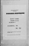 Patrol Reports. Chimbu District, Gumine, 1962 - 1963