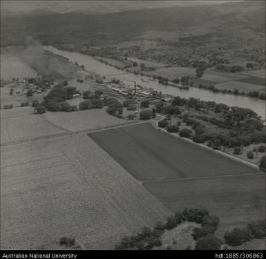 Aerial views of fields and crops