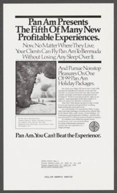 Pan Am Presents The Fifth Of Many New Profitable Experiences.