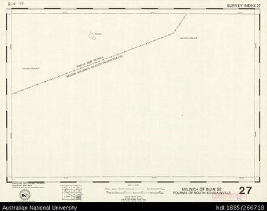 Papua New Guinea, Buin SE, Survey Index 27, 1:50 000, 1971