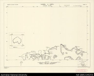 Solomon Islands, Russell Islands, Russell Islands North (Kobiloko Island), Series: D.O.S. Repro 1 (Sketch), Sheet 24, 1968, 1:50 000