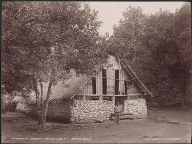 A man at the Lakona church, Santa Maria, Banks Islands, 1906 / J.W. Beattie