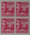 Stamps: Samoan Six Pence