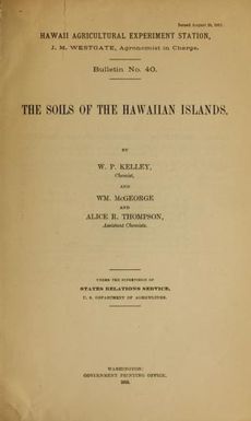 The soils of the Hawaiian Islands