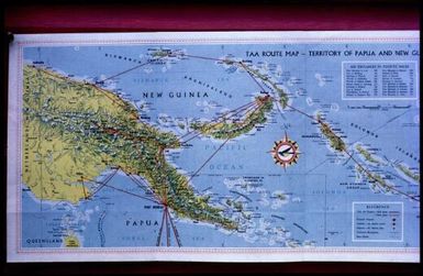 TAA route map for Papua New Guinea / Terence and Margaret Spencer