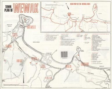 Town plan : Wewak, the gateway of the Sepik / drawn by Bob Browne